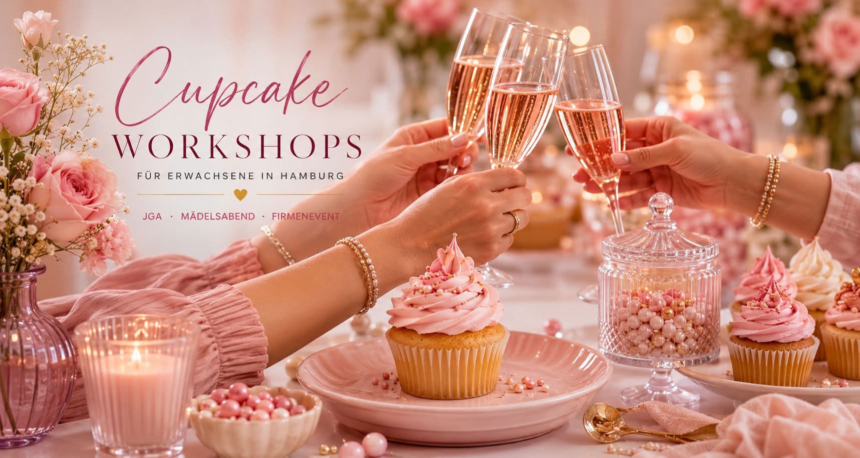 Cupcake-Workshops für Erwachsene in Hamburg: JGA, Mädelsabend und Firmenevent